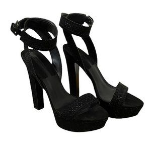 Zara Black Platform Heels